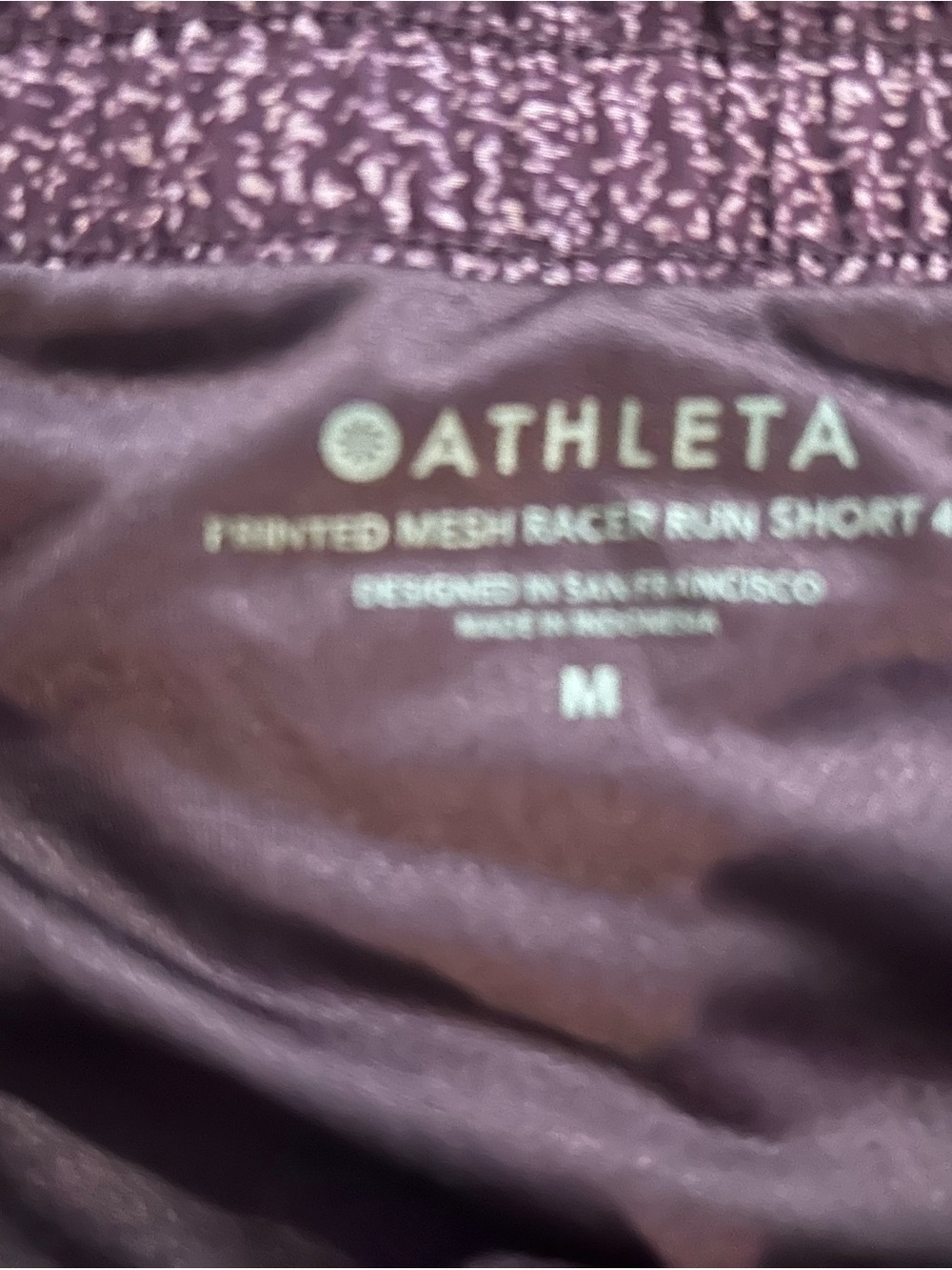 Athleta Mesh Racer Run Short 4" - Picture 4 of 6